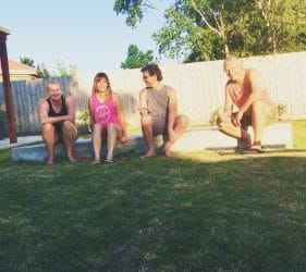 Everyone loves the slab - Leonie, Kim, Leo & Vic