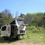 Our campsite on the King River, Cheshunt South