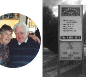 RIP Clare and Jack O'Dea, together again
