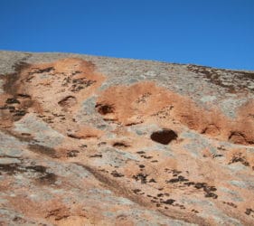 Rock surface on Mount Wudinna, South Australia