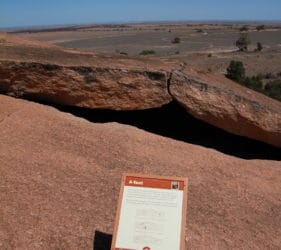 A-Tent on Mount Wudinna, South Australia