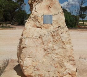 Commemorating the planting of 600 trees around Cook for the Year of the Tree in 1982
