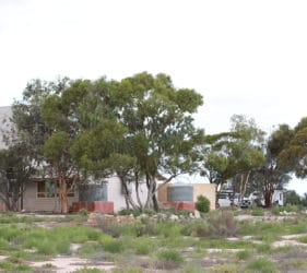 Our camp behind the old Cook School House
