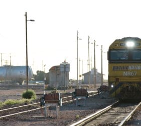 Pacific National NR67 arriving at Cook from the east