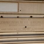 Manufacturing plaque on the Indian Pacific: "Built by Commonwealth Engineering, Granville"