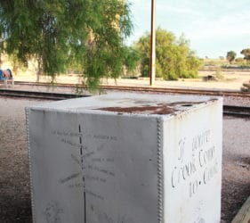 Old signage near Cook train line