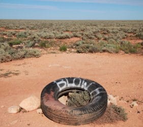 Blowhole marker on Cook Road