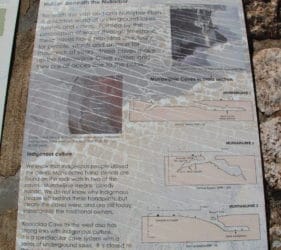 Information display at Murrawijinie Cave 1