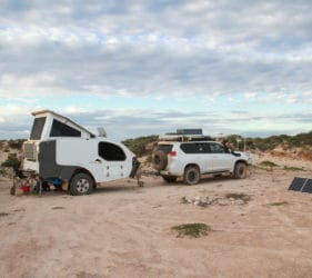 Our camp at In Between the Dunes