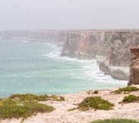 View of the Bunda Cliffs from In Between the Dunes campsite
