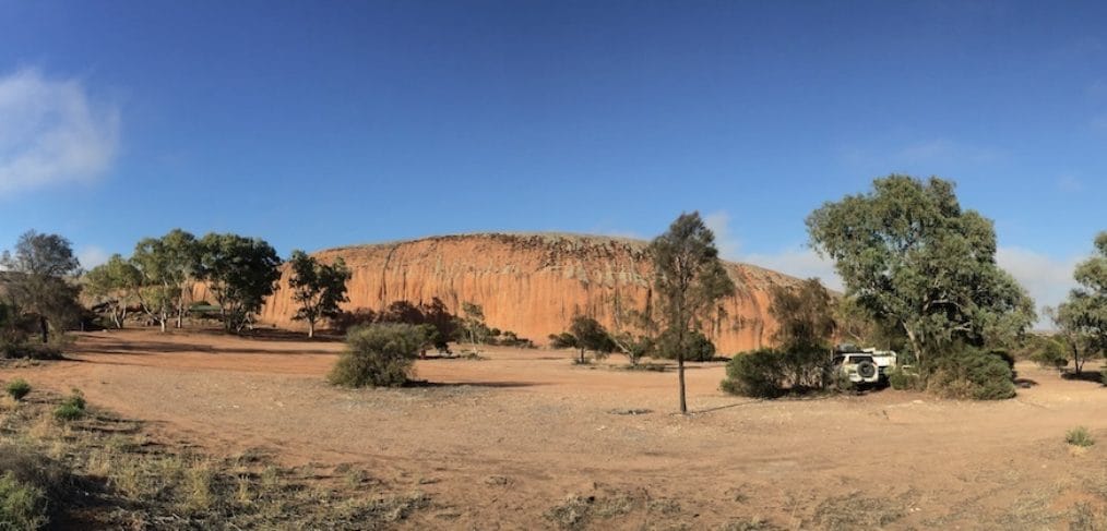 Our camp at Pildappa Rock, Minnipa, South Australia