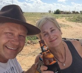 Vic and Leonie at Cook