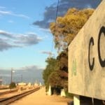 Sunset looking east at Cook