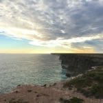 View of the Bunda Cliffs from In Between the Dunes campsite