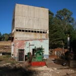 Last standing building and pumps after demolition at the Gumeracha Cold Stores