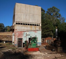 Last standing building and pumps after demolition at the Gumeracha Cold Stores
