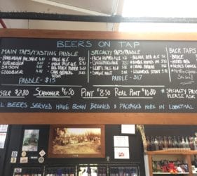Beers on Tap at the Lobethal Bierhaus