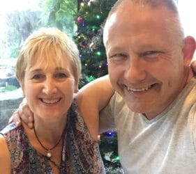 Leonie and Vic, Christmas Day 2017