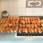 Latvian Pīrāgi made by Leonie and Vic