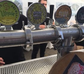 Beer taps from the Woolshed at the Gumeracha Beer and Bite