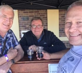 John, Alistair (Lobethal Bierhaus) and Vic at the Gumeracha Beer and Bite