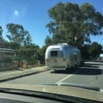 An Airstream RV in Birdwood. So cool looking!