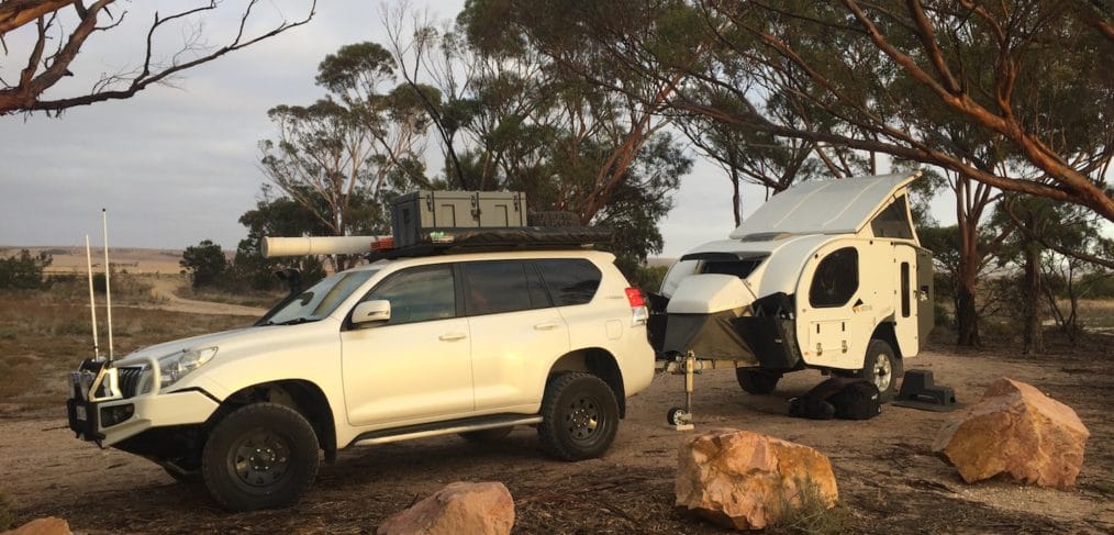 Peggy and Dora at the campsite