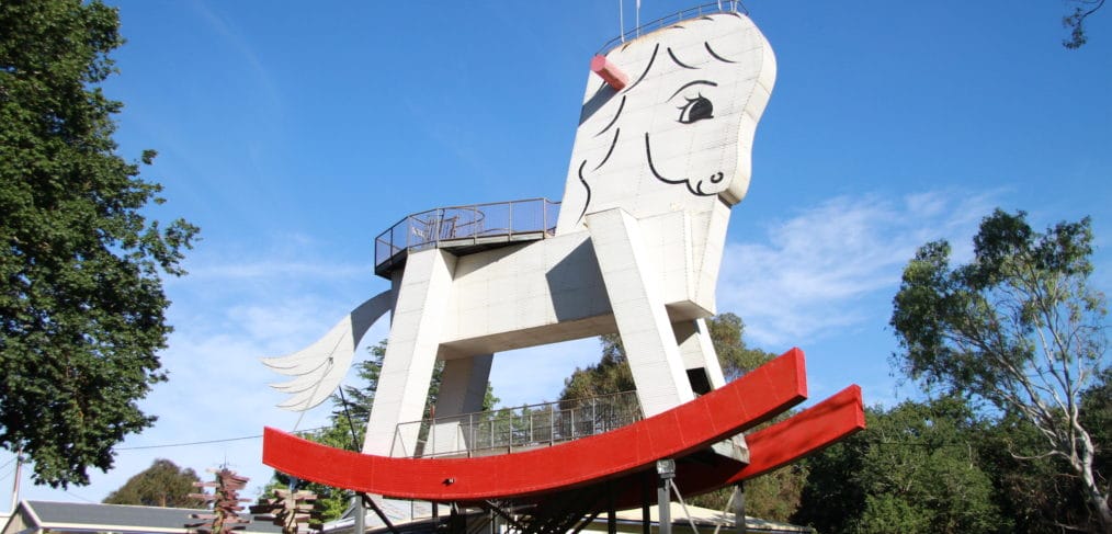 The Big Rocking Horse at the Toy Factory, Gumeracha