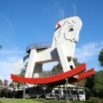 The Big Rocking Horse at the Toy Factory, Gumeracha