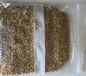 Briess Pale Ale Malt about to be cracked open