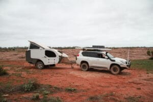 Peggy (Prado 150) and Dora (Vista RV Camper) at Afghan Rocks