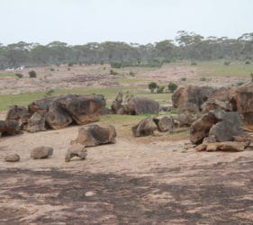 Afghan Rocks. Our camp is in the distance.