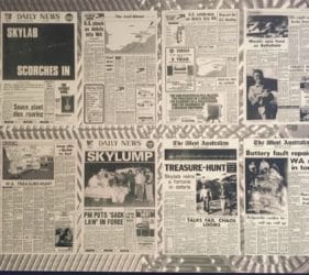 Poster of Skylab fall at the Balladonia Hotel Motel